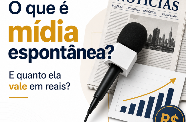 O que é mídia espontânea e quanto ela vale em reais
