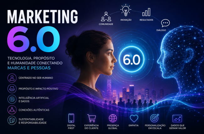 Marketing 6.0: como a próxima geração do marketing está unindo inteligência artificial, experiências imersivas e os mundos físico e digital